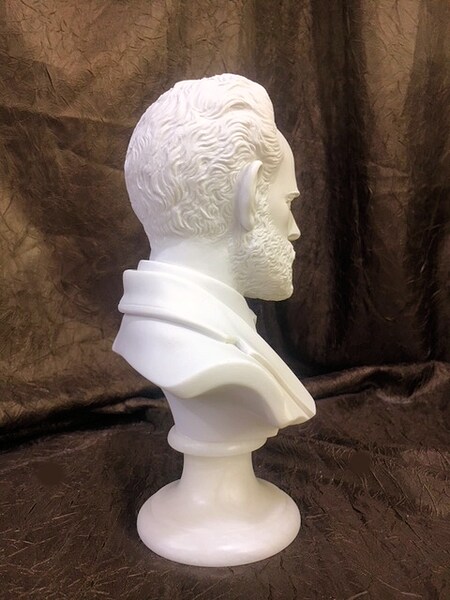 Portrait Statue Tchaikovsky Peter Ilyich Marble Bust Composer Artwork